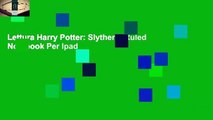 Lettura Harry Potter: Slytherin Ruled Notebook Per Ipad
