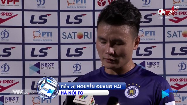 Quang Hải khiêm tốn sau khi ghi bàn ấn định tỷ số đại chiến Hà Nội FC - CLB TP. HCM - NEXT SPORTS