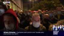 500 policiers se sont rassemblés devant le commissariat de Juvisy-sur-Orge mercredi soir