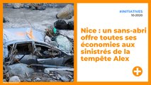 Nice : un sans-abri offre toutes ses économies aux sinistrés de la tempête Alex