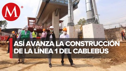 Línea 1 de Cablebús avanza en construcción