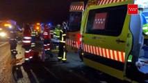 Un fallecido y cinco heridos en un accidente múltiple en la A5