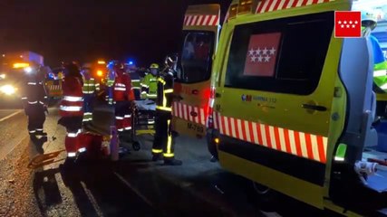 Un fallecido y cinco heridos en un accidente múltiple en la A5