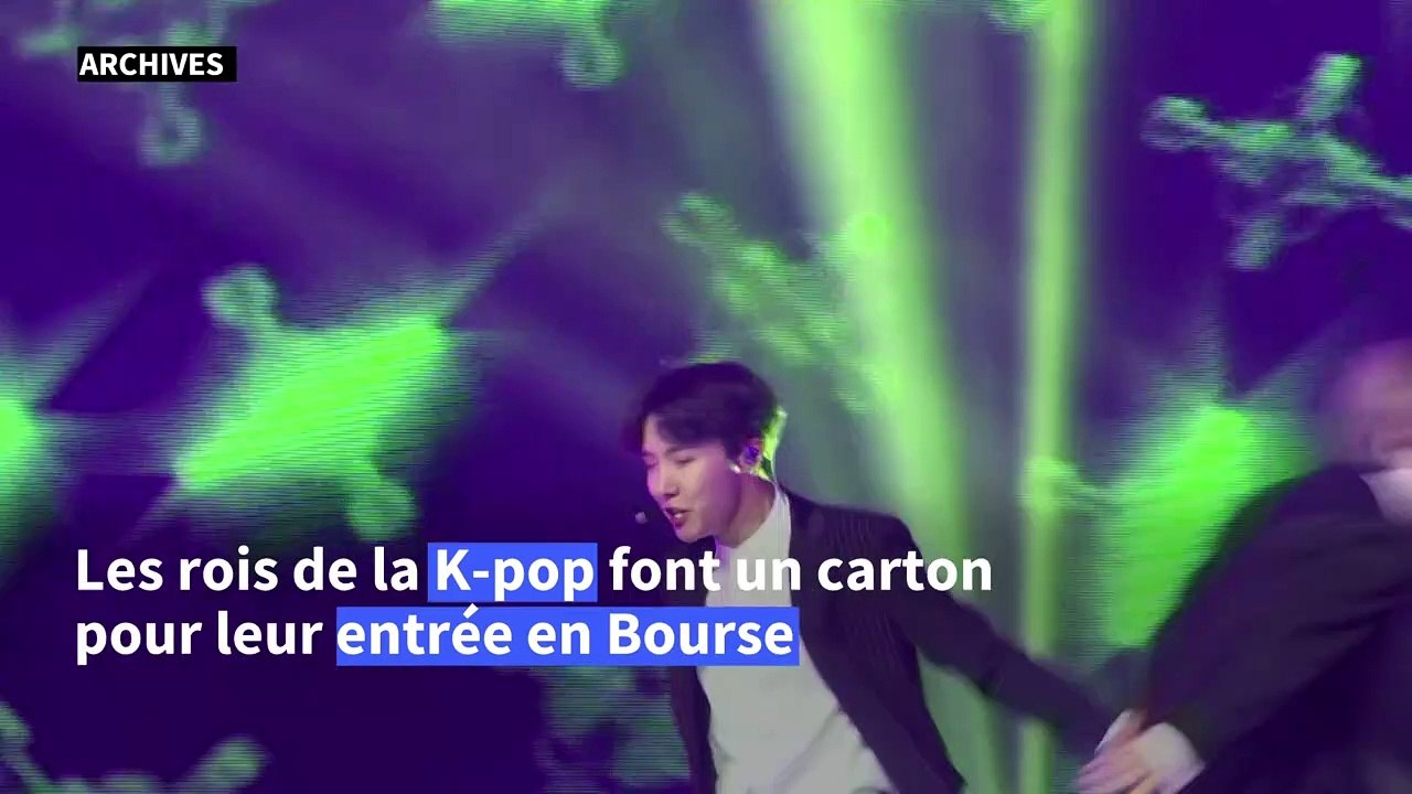 Entrée fracassante en bourse de BTS, les rois de la K-pop