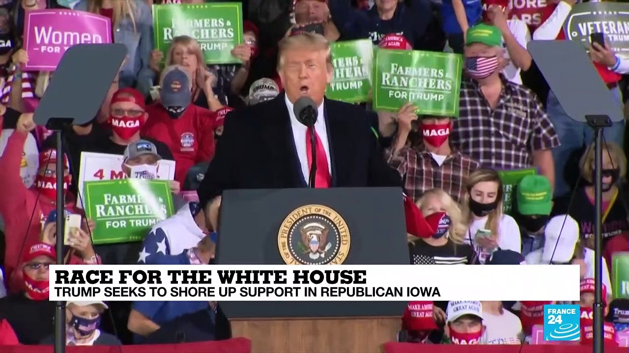 Race for the White House: Trump seeks to shore up support in Republican Iowa