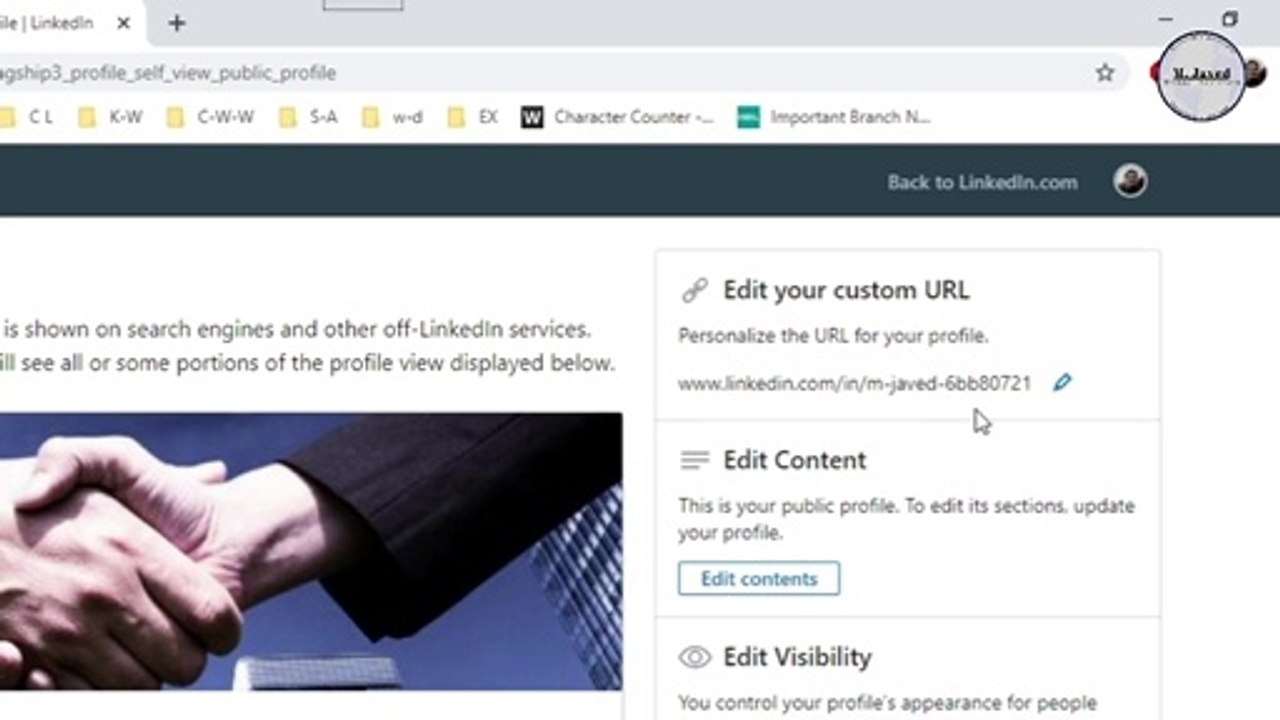How to change or customize the URL of your linkedin profile