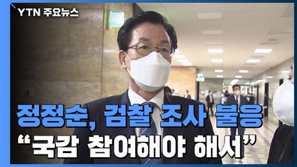 민주당 정정순, 자진 출석 의사 묻자 "국감 참여해야 해서" / YTN