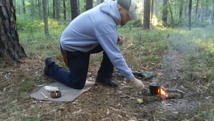 Overnight backpacking in the national forest. No talking.