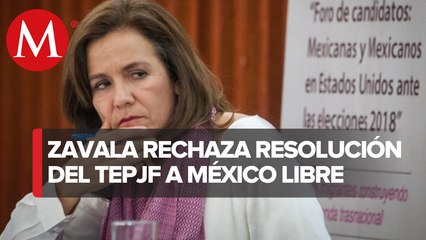 Margarita Zavala reacciona a rechazo de registro de 'México Libre'