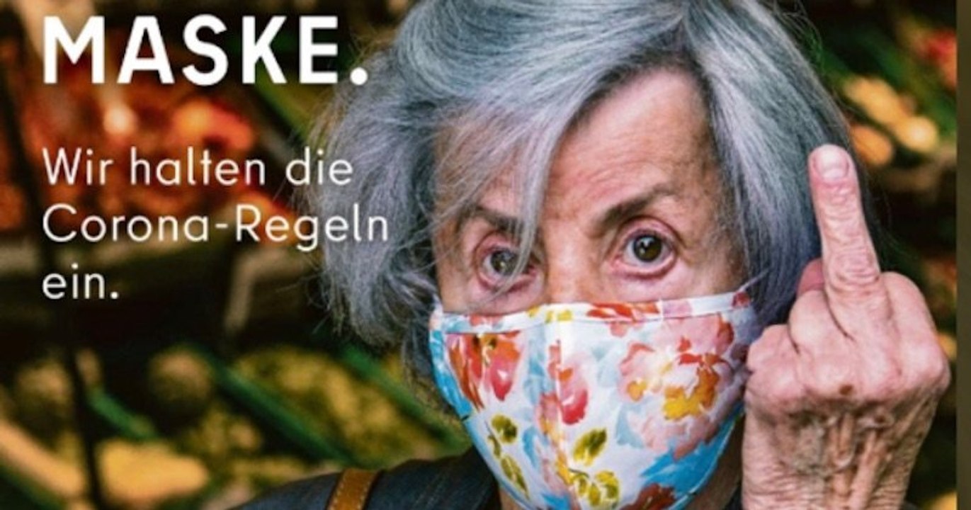 La ville de Berlin sort une affiche explicite pour que les anti-masques obéissent au doigt et à l'œil
