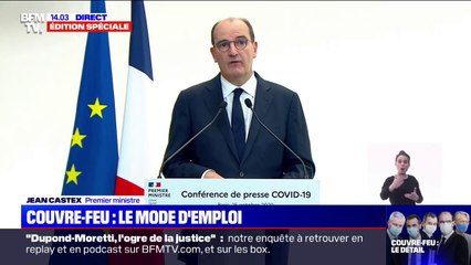 L'état d'urgence sanitaire entrera en vigueur vendredi à minuit, pour une durée de 4 semaines minimum (Castex)