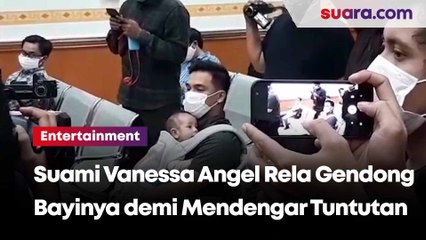 Suami Vanessa Angel Rela Gendong Bayinya demi Mendengar Tuntutan Jaksa ke Istrinya