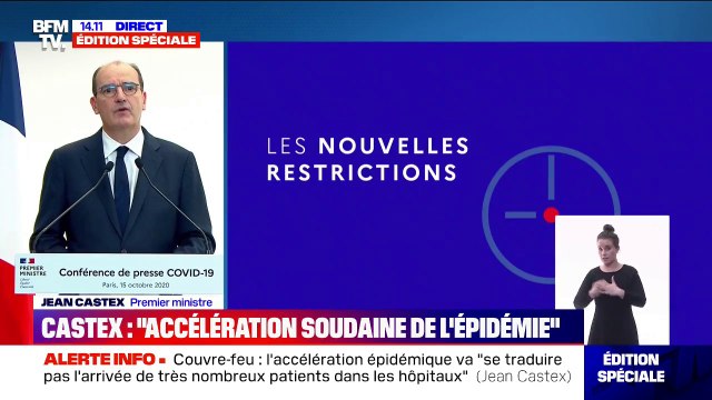 Jean Castex: Commerces , services et lieux recevant du public seront fermés durant le couvre-feu, sans exception
