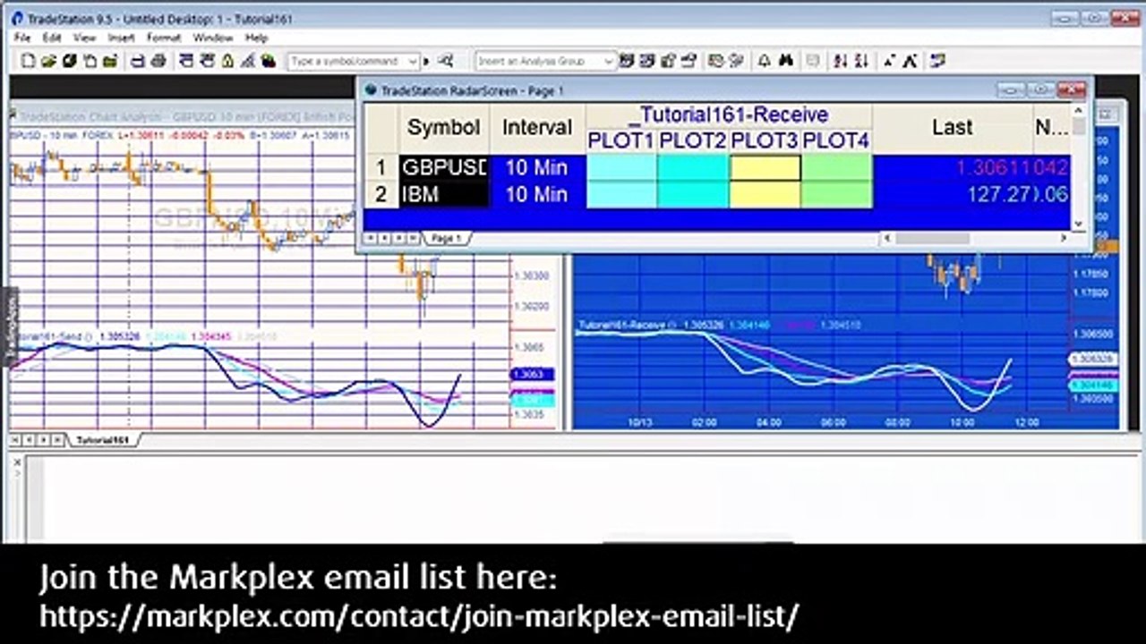 Tutorial 161 | Using the Global Dictionary to share data between charts/RadarScreen