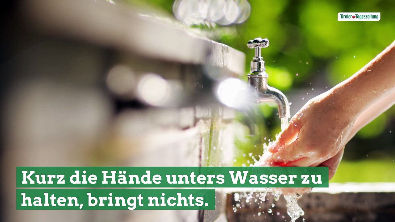 So wäscht man sich die Hände richtig