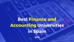 Best Finance and Accounting Universities in Spain 2019