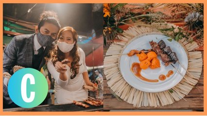 This Cute Couple Served Isaw + Tokneneng At Their Wedding Reception