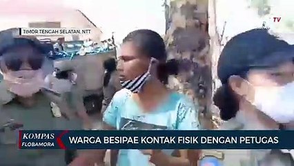 Warga Besipae Kontak Fisik Dengan Petugas