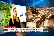 Terremoto 1970: Revelan detalles sobre los 15 alpinistas checos que desaparecieron en Yungay