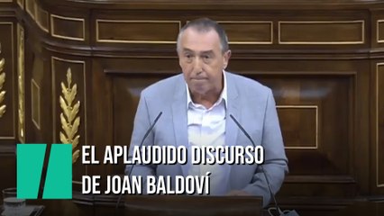 La intervención de Joan Baldoví comparando el Congreso con un patio de colegio