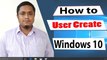 How to Create a New User Account on windows 10 | New User create in windows 10