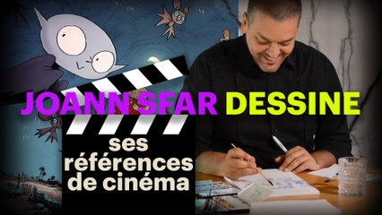 Joann Sfar dessine les références cinématographiques de "Petit Vampire"