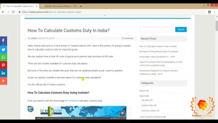 How To Calculate Customs Duty In India