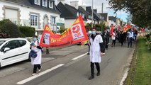 Manifestation à l’hôpital de Quimper