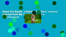About For Books  Listening to Killers: Lessons Learned from My Twenty Years as a Psychological