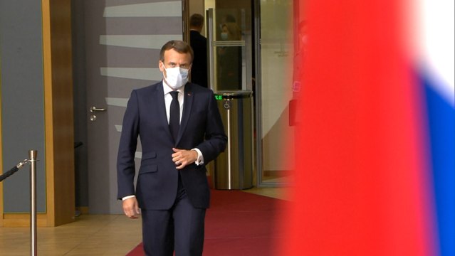 Macron llega al Consejo Europeo