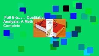 Full E-book  Qualitative Data Analysis: A Methods Sourcebook Complete