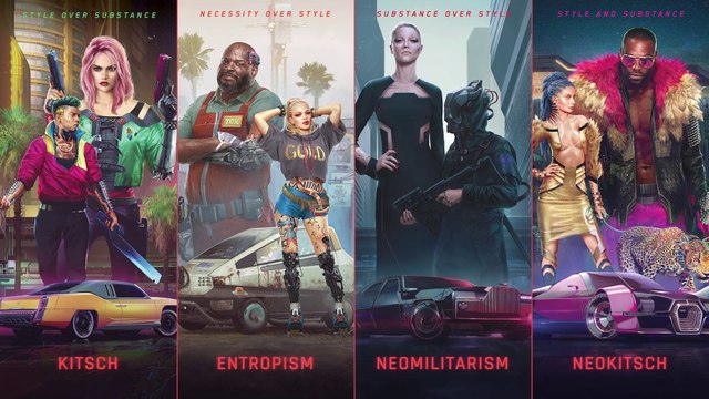 Cyberpunk 2077 - Les styles de 2077