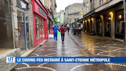 A la Une : Couvre feu instauré à Saint-Etienne métropole / Les restaurateurs résignés à faire avec / Des spectacles à 18 heures au lieu de 20h30 / le monde de la santé mobilisé / Saison terminée pour Yvann Maçon