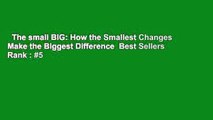 The small BIG: How the Smallest Changes Make the Biggest Difference  Best Sellers Rank : #5