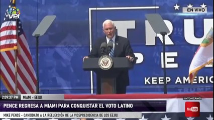 EN VIVO - Mike Pence regresa a Miami para conquistar el voto latino