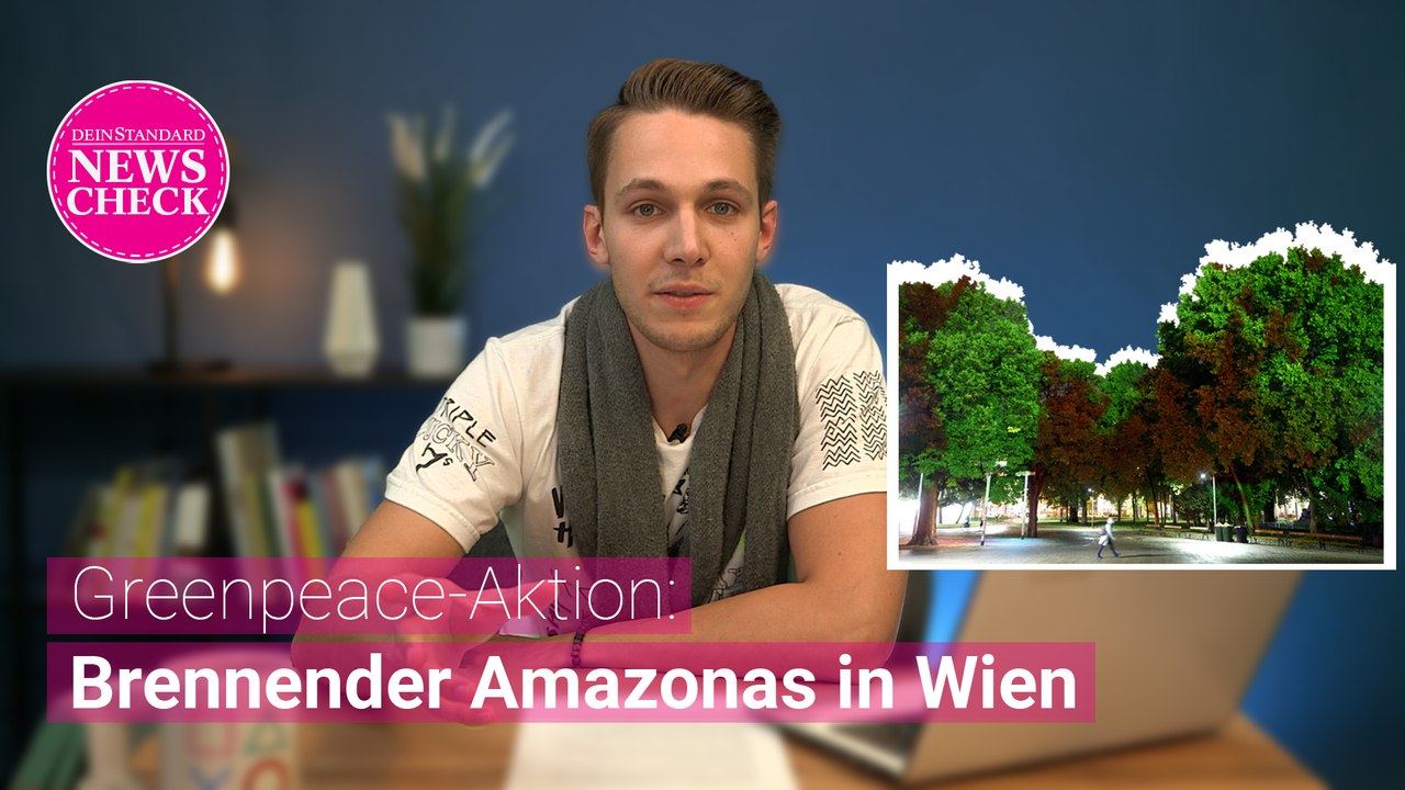 Aktion von Greenpeace für die Erhaltung des Amazonas