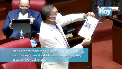 Download Video: Resumen informativo HOY: Iván Lorenzo recuerda a funcionarios del PRM como se oponían al estado de emergencia y hoy están a favor del mismo