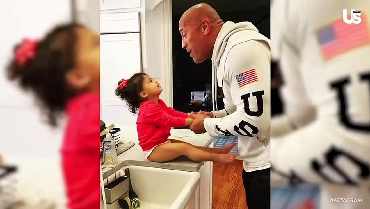 Dwayne Johnson And More Celebrities Teach Their Kids To Wash Their Hands During Coronavirus Spread