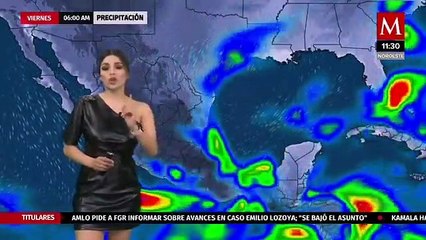 El clima para hoy 15 de octubre, Pamela Longoria