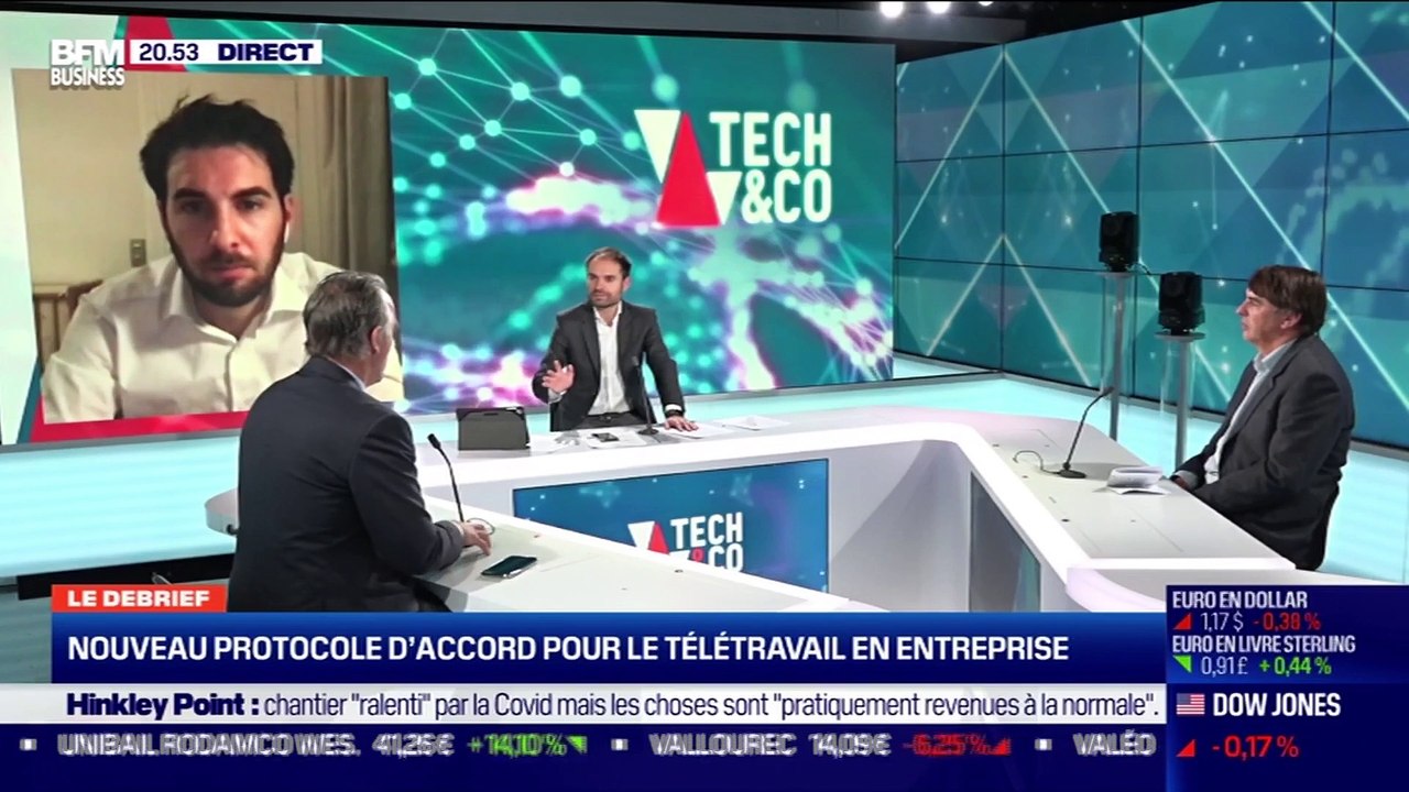 Le nouveau protocole d'accord pour le télétravail, le cap des soixante millions d'abonnés franchi par Disney+... Le débrief de l'actu tech du jeudi - 15/10