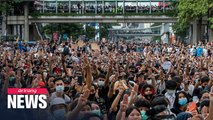 Pro-democracy protesters rally in Bangkok defying emergency decree