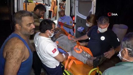 Depodaki sandıklar yandı, dumandan etkilenen 1 kişi hastaneye kaldırıldı