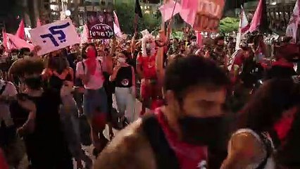 Manifestações contra Netanyahu