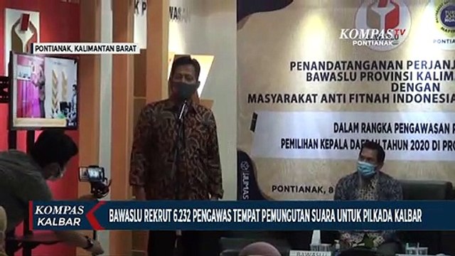 Awasi Pilkada di Tujuh Kabupaten, Bawaslu Kalbar Rekrut 6.232 Petugas PTPS