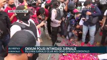 Oknum Polisi Intimidasi Jurnalis, Puluhan Jurnalis Gelar Aksi Demo Di Polda Gorontalo