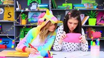 10 DIY Unicorn School Supplies vs Elf School Supplies Challenge!