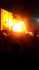 मोबाइल टावर में आग लगने से मचा हड़कंप