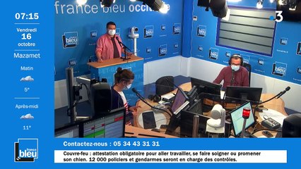 La matinale de France Bleu Occitanie du 16/10/2020
