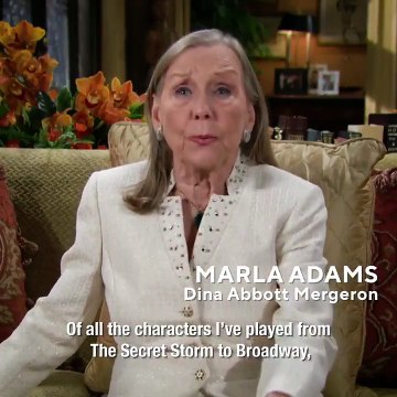 Les feux de l'amour : le message d'adieu de Marla Adams (Dina)