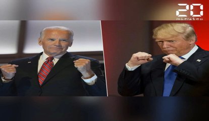 Скачать видео: Présidentielle américaine (J-18): Le vote anticipé bat des records, duel par écrans interposés entre Biden et Trump